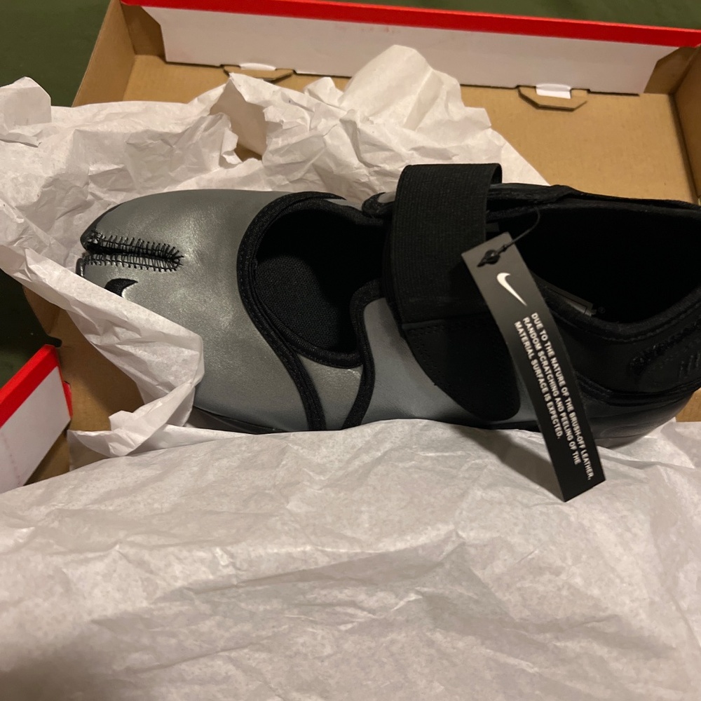 Nike Air rift womens 10 BRAND NEW W/Box Chrome Gray/Black - Picture 3 of 5